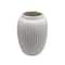 8 Pack: 9&#x22; White Geometric Fluted Ceramic Vase by Ashland&#xAE;